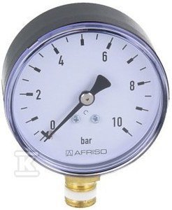 MANOMETR RF63 PIONOWY 1/4&quot; 0-10BAR