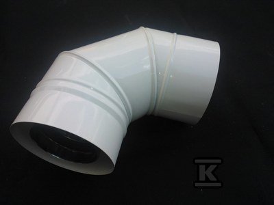 KOLANO 90ST 80/125 BIAŁE KONDEN/TURBO