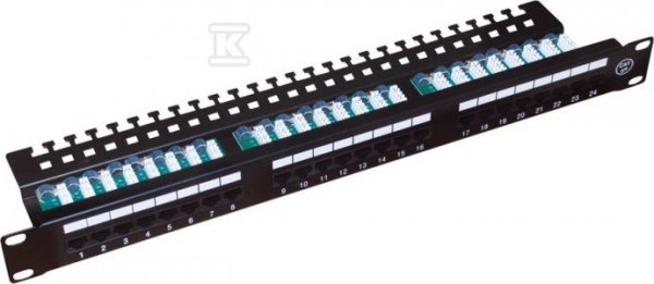 PATCH PANEL UTP KAT.5E 24 PORTY LSA 1U