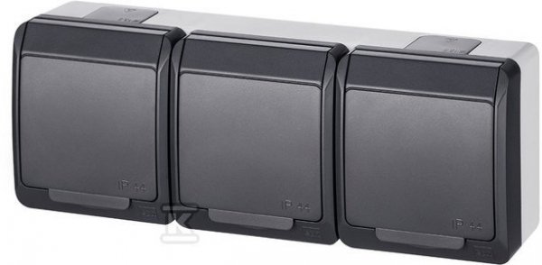 GN.3X2P+Z N/T IP44 ANTRACYT HERMES