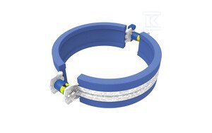 OBEJMA AS+75 Z WKŁ.EPDM SANIT.NIEBIESKA