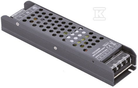 ZASIL.LONG GRAPHITE IP20 12V 16,66A 200W