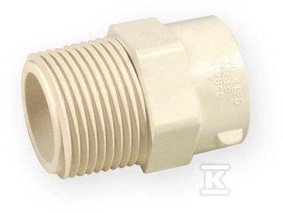 ZŁĄCZKA WKRĘTNA KW/GZ 3/4&quot; PVC-C