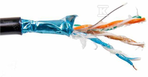 KABEL F/UTP KAT. 6 ZEW., ŻEL. PE 1000M