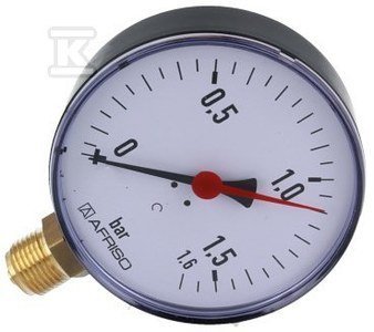 MANOMETR RF100 PIONOWY 1/2&quot; 0-1,6BAR