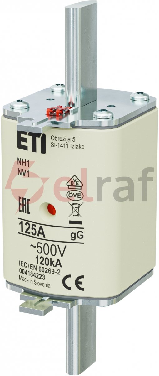 WKŁADKA NH1 GG 125A/500V