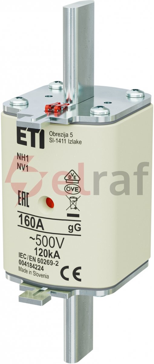 WKŁADKA NH1 GG 160A/500V