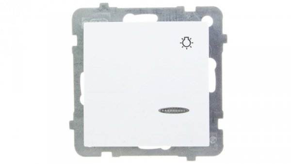AS Przycisk /światło/ z podświetleniem biały ŁP-5GS/m/00