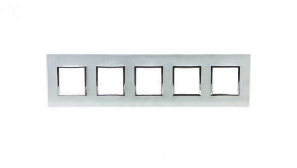 DANTE Ramka pięciokrotna szkło PERL GLASS 4504185
