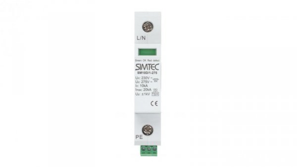 Ogranicznik przepięć Typ T3 1P 10kA SM10D/1P SIMTEC 85301000