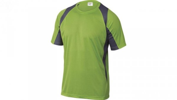 T-Shirt zielono-szary z poliestru (100) 160G szybkoschnący rozmiar XXXL BALIVG3X