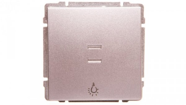 KOS66 Przycisk /światło/ podświetlany aluminium 624013