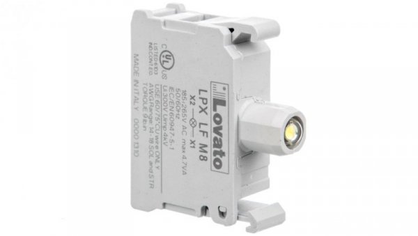 Oprawka z LED biała 185-265V AC migająca LPXLFM8