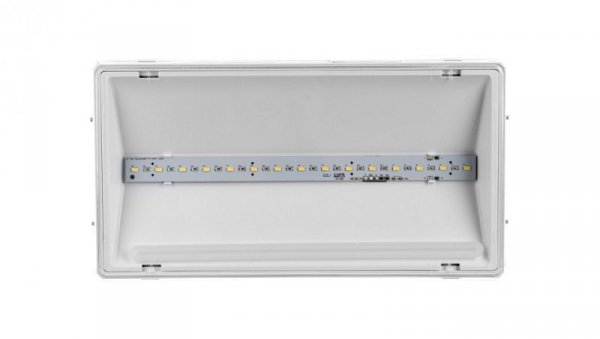 Oprawa awaryjna EXIT L IP65 ECO LED AT 3W 340lm 1h jednozadaniowa biała (brak piktogramu w zestawie) ETL/3W/E/1/SE/AT/WH