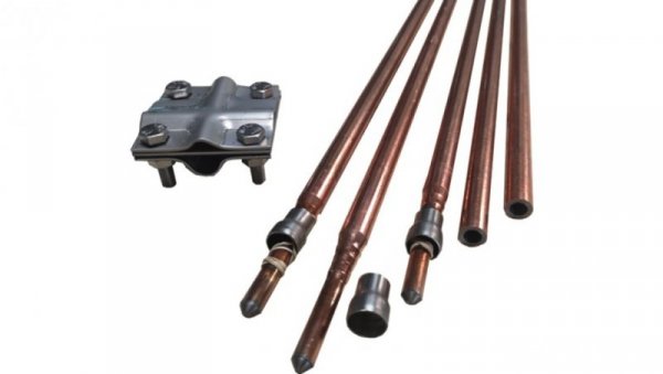 Uziom kompletny kuty pomiedziowany / miedziowany St/Cu powłoka 250um Cu 14,2 mm 3 m /C0030175/