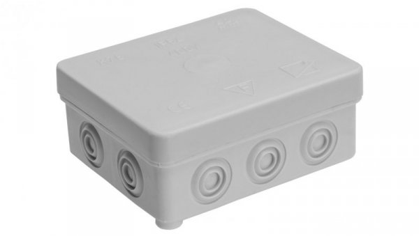 Puszka natynkowa, materiał-polietylen, kolor RAL7035, IP54, 380V, 10 wyjść, z zaciskami 4x6mm² K78/T/K