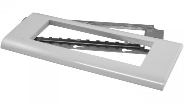 Ramka maskująca 6-modułowa z uchwytem metalowym, do kanałów KP90x60, 110x60, 130x60, 150x60 i puszek PU-6 RAMK-6/M