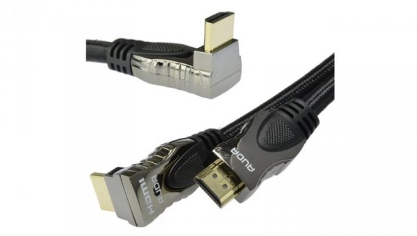 AUDA Prestige Kabel HDMI 2.0 4K Premium High Speed Ultra HD 4K@60 kątowy 270 2m