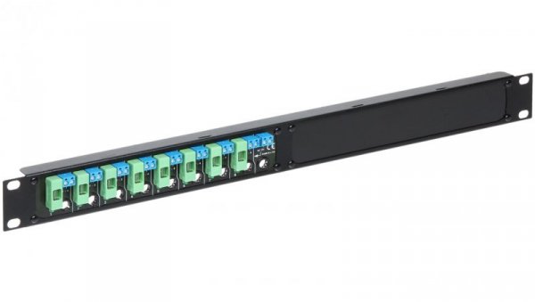Dystrybutor zasilania (łączówka, rozgałęźnik) 1-we/8-wy max.24VDC 8A bezpiecznik 8x1A Rack 19