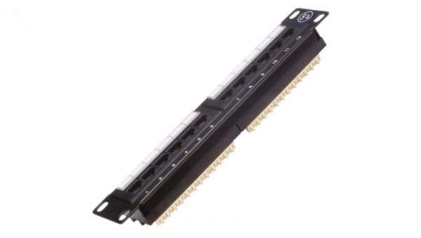 Patch panel A-LAN PK014 (1U 10 kat. 5e UTP 12xRJ-45)