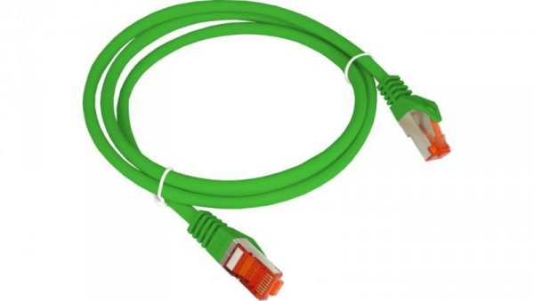 Patch-cord S/FTP kat.6A LSOH 1.0m zielony KKS6AZIE1.0