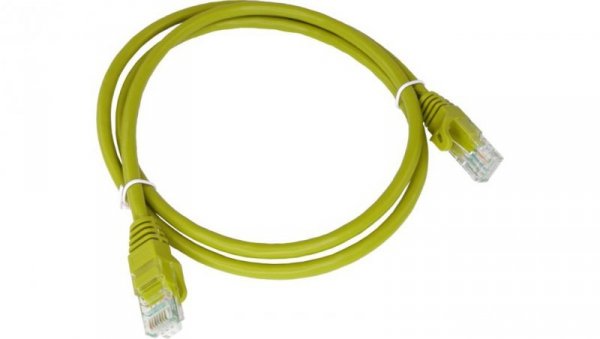Patch-cord U/UTP kat.6 PVC 1.0m żółty KKU6ZOL1
