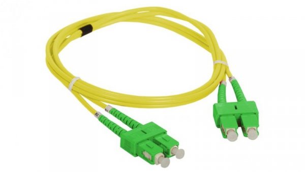 Patch cord SM SC/APC-SC/APC duplex 9/125 1.0m FOC-SCASCA-9SMD-1