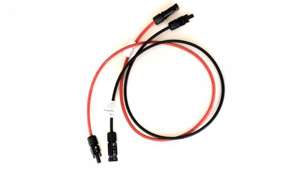SET 6mm2 Kabel fotowoltaiczny Czerwony Czarny MC4 + WTYCZKA PV 2x2m