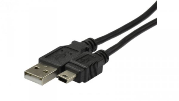 Kabel USB 1,8m czarny USB A/M wtyk - miniUSB B/M wtyk s/USB 2.0 AK-300108-018-S