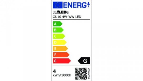 Żarówka LED GU10 GU10 4W-WW LED 380lm 3000K barwa ciepła 31230