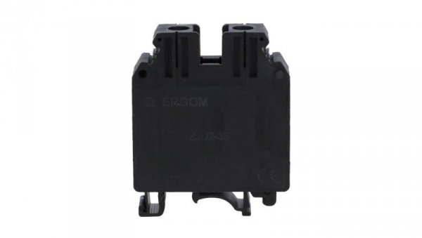 Złączka szynowa 1-torowa ZJU2-35/BK czarna R34RR-07010000745