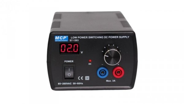 Zasilacz laboratoryjny 3A 3-12V DC MCP S7-1203