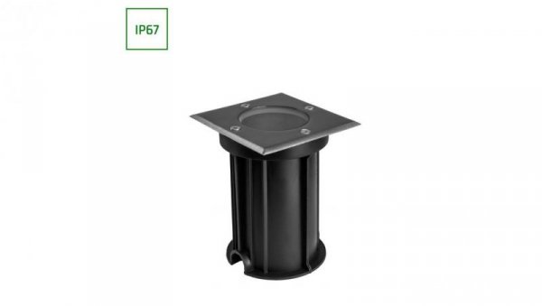 Oprawa LUKKA CONNECT GU10 250V IP67 110x110x140 SZARY KWADRATOWA gruntowa, najazdowa, przelotowa