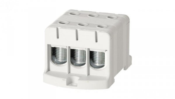 Blok rozdzielczy - odgałęźny 3 - polowy 16-95mm2 szary montaż płaski FJ-E95/3 1000063