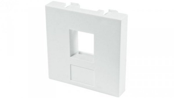 Adapter keystone pojedynczy 2M 45x45 biały Mediabox