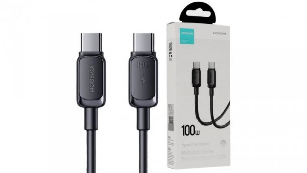 Kabel USB-C / USB-C Joyroom Fast Charging S-CC100A14 120cm 100W 5A czarny