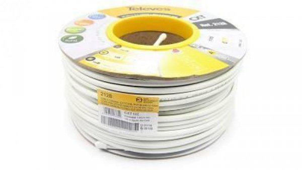 PRZEWÓD KONCENTRYCZNY TELEVES CXT 1.02 CU 79 PVC ref. 2128 - 1m (wewnętrzny)
