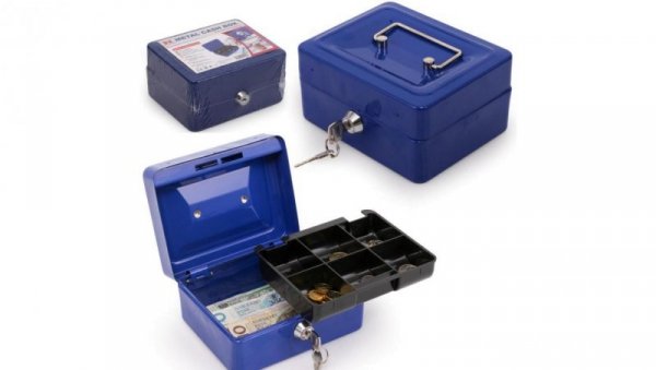 Kasetka metalowa RED EAGLE BOX-150 na pieniądze