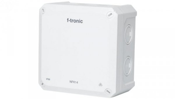 Puszka instalacyjna natynkowa NFK14 140x140x81mm bezhalogenowa hermetyczna IP66 biała NEPTUN Compact F-TRONIC