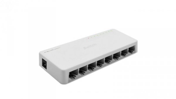 Qoltec SWITCH Przełącznik sieciowy 8 x port RJ45 1000Mbps Fast Ethernet LAN