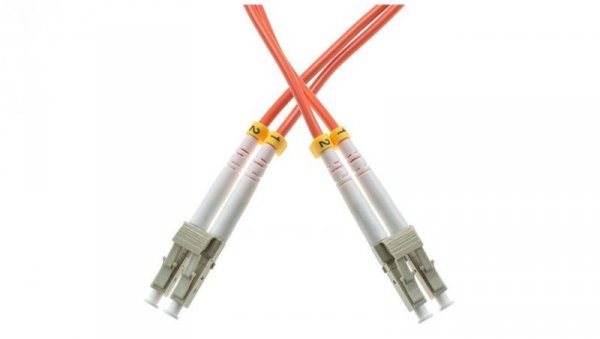 Patchcord światłowodowy FO MM LC-LC duplex 50/125 OM2 2m WAVE OPTICS