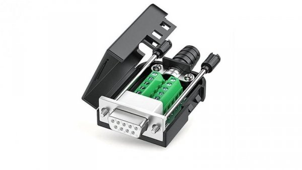 Adapter DB9 żeński ze śrubą do zacisku śrubowego 9 pin