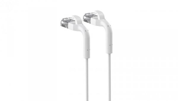 Patchcord LAN Miedź Kabel sieciowy skrętka, łamana końcówka Extralink Kat.6A U/FTP 3m 1Gbps Biały