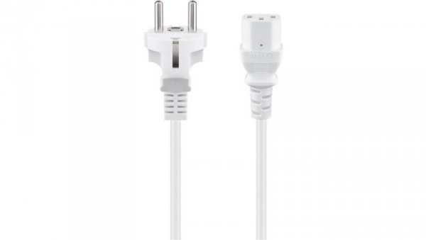 Kabel przyłączeniowy do urządzeń chłodniczych, 2 m, biały - Długość kabla 2 m