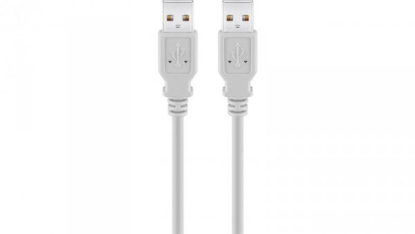 Kabel USB 2.0 Hi-Speed 3 m, Szary - Długość kabla 3 m