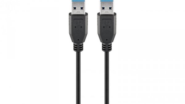 Kabel USB 3.0 Superspeed, Czarny - Długość kabla 5 m