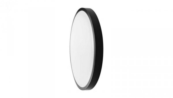 Plafoniera LED 18W 1830lm 4000K Dioda SAMSUNG IP44 Okrągła fi250 Mleczny Czarna Ramka 5 Lat Gwarancji 76341-24