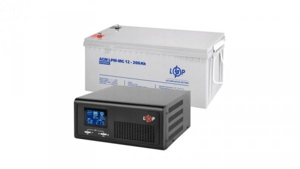 ZESTAW ZASILANIA AWARYJNEGO UPS + AKUMULATOR ŻELOWY 1000VA 600W 2400Wh