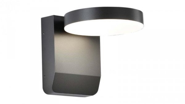 Lampa ścienna okrągła, kinkiet 350st LED 17W 2520lm 4000K czarny barwa NW biała neutralna IP65 V-TAC VT-11020-RD-B