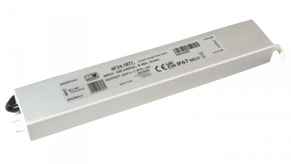 Zasilacz LED 45W 24V IP67 1,88A AF24-1871 MW POWER
